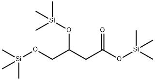 3,4-Bis(trimethylsilyloxy)butyric acid trimethylsilyl ester Struktur