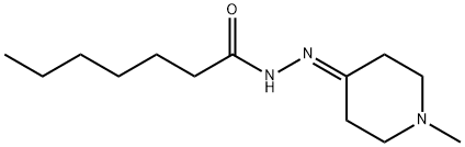 Heptanoic acid, (1-methyl-4-piperidinylidene)hydrazide (9CI) Struktur