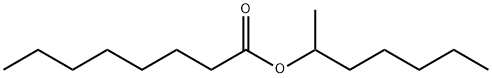 1-methylhexyl octanoate Struktur