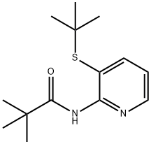 N-(3-TERT-BUTYLSULFANYL-PYRIDIN-2-YL)-2,2-DIMETHYL-PROPIONAMIDE Struktur