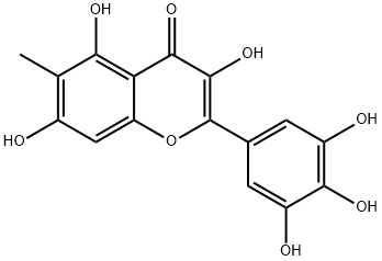 3,3',4',5,5',7-Hexahydroxy-6-methylflavone Struktur