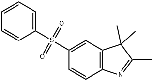 2,3,3-trimethyl-5-(phenylsulphonyl)-3H-indole  Struktur