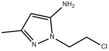 1H-Pyrazol-5-amine,  1-(2-chloroethyl)-3-methyl- Struktur