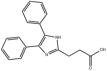 3-(4,5-diphenyl-1H-imidazol-2-yl)propanoic acid Struktur