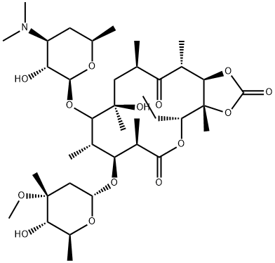 環(huán)酯紅霉素 結(jié)構(gòu)式