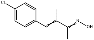 4-(4-Chlorophenyl)-3-methylbut-3-en-2-oxime Struktur