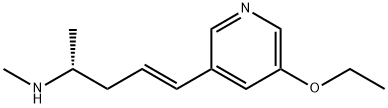 4-Penten-2-amine,5-(5-ethoxy-3-pyridinyl)-N-methyl-,(2R,4E)-(9CI) Struktur