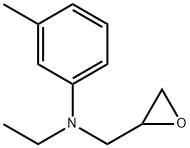 N-(2,3-epoxypropyl)-N-ethyl-m-tolylamine Struktur