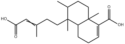 5-(4-Carboxy-3-methyl-3-buten-1-yl)-3,4,4a,5,6,7,8,8a-octahydro-5,6,8a-trimethyl-1-naphthalenecarboxylic acid Struktur