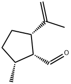 Cyclopentanecarboxaldehyde, 2-methyl-5-(1-methylethenyl)-, (1R,2R,5S)- Struktur