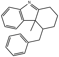 2,3,4,4a-Tetrahydro-4a-methyl-4-benzyl-1H-carbazole Struktur