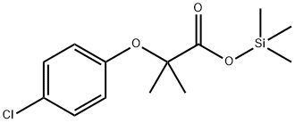 2-(4-Chlorophenoxy)-2-methylpropanoic acid trimethylsilyl ester Struktur