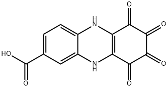 5,6,7,8,9,10-Hexahydro-6,7,8,9-tetraoxo-2-phenazinecarboxylic acid Struktur