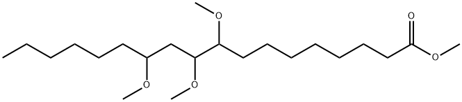 9,10,12-Trimethoxyoctadecanoic acid methyl ester Struktur