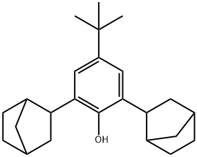 2,6-Bis(bicyclo[2.2.1]hept-2-yl)-4-(1,1-dimethylethyl)phenol Struktur