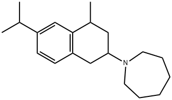 Hexahydro-1-[1,2,3,4-tetrahydro-4-methyl-6-(1-methylethyl)naphthalen-2-yl]-1H-azepine Struktur