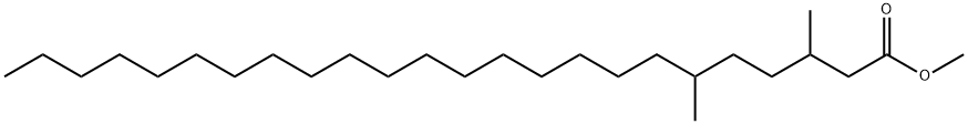 3,6-Dimethyltetracosanoic acid methyl ester Struktur