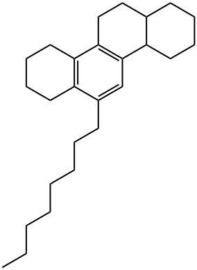 1,2,3,4,4a,7,8,9,10,11,12,12a-Dodecahydro-6-octylchrysene Struktur