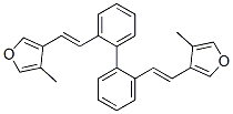 3,3'-[(1,1'-Biphenyl-2,2'-diyl)di(ethene-1,2-diyl)]bis(4-methylfuran) Struktur