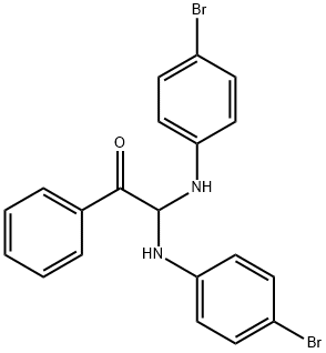 2,2-Bis[(4-bromophenyl)amino]-1-phenylethanone Struktur