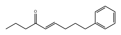 (E)-9-Phenyl-5-nonen-4-one Struktur