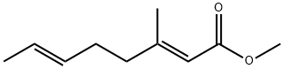 (2E,6E)-3-Methyl-2,6-octadienoic acid methyl ester Struktur