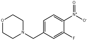 4-(3-FLUORO-4-NITROBENZYL)MORPHOLINE Struktur