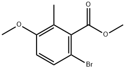 Methyl 6-bromo-3-methoxy-2-methylbenzoate Struktur