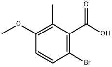 6-Bromo-3-methoxy-2-methylbenzoic acid Struktur