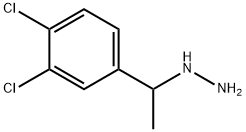 [1-(3,4-dichlorophenyl)ethyl]hydrazine Struktur