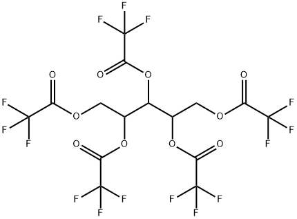 1,2,3,4,5-Pentanepentol pentakis(trifluoroacetate) Struktur