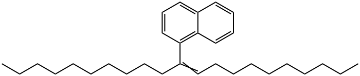 1-(1-Decyl-1-undecenyl)naphthalene Struktur