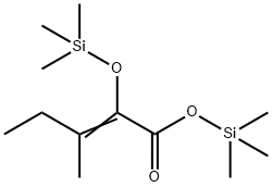 3-Methyl-2-[(trimethylsilyl)oxy]-2-pentenoic acid trimethylsilyl ester Struktur