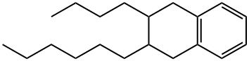 2-Butyl-3-hexyl-1,2,3,4-tetrahydronaphthalene Struktur