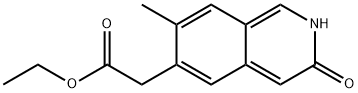 ethyl 2-(7-methyl-3-oxo-2H-isoquinolin-6-yl)acetate Struktur