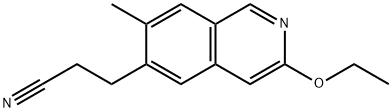 3-(3-ethoxy-7-methyl-isoquinolin-6-yl)propanenitrile Struktur