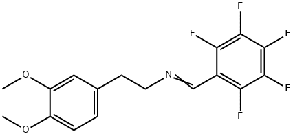 N-[2-(3,4-Dimethoxyphenyl)ethyl](pentafluorophenyl)methanimine Struktur