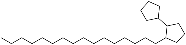 2-Hexadecyl-1,1'-bicyclopentane Struktur