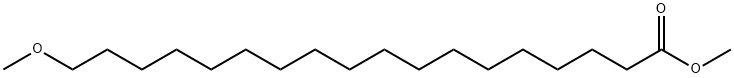 18-Methoxyoctadecanoic acid methyl ester Struktur