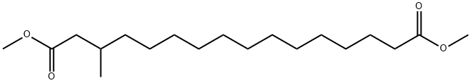 3-Methylhexadecanedioic acid dimethyl ester Struktur