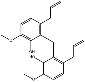 2,2'-Methylenebis[6-methoxy-3-(2-propenyl)phenol] Struktur