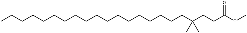 4,4-Dimethyldocosanoic acid methyl ester Struktur