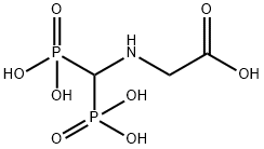 N-(diphosphonomethyl)glycine Struktur