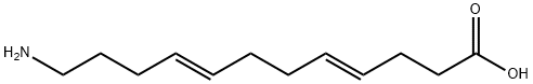 (4E,8E)-12-aminododeca-4,8-dienoic acid Struktur