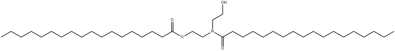 2-[(2-hydroxyethyl)(1-oxooctadecyl)amino]ethyl stearate Struktur