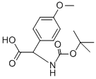 TERT-BUTOXYCARBONYLAMINO-(4-METHOXY-PHENYL)-ACETIC ACID Struktur