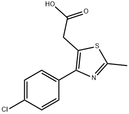 4-(4-CHLOROPHENYL)-2-METHYL-1,3-THIAZOL-5-YL]ACETIC ACID Struktur