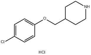 4-[(4-CHLOROPHENOXY)METHYL]-PIPERIDINE HYDROCHLORIDE Struktur