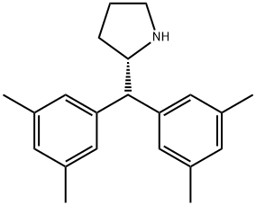 (S)-2-[Bis(3,5-dimethylphenyl)methyl]pyrrolidine Struktur