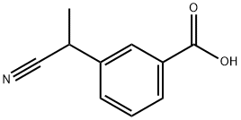 m-(1-Cyanoethyl)benzoic acid Struktur